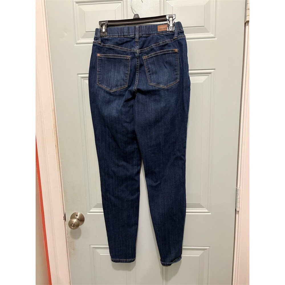 Judy Blue Jeans Womens Size 5 Blue Dark Wash High Rise Pull-On Skinny - Picture 5 of 11